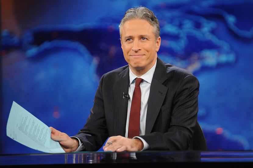 Jon Stewart during a taping of "The Daily Show with Jon Stewart" in New York. 
