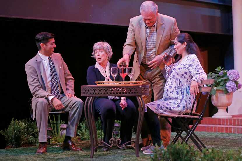 From left, Ivan Jasso (as Pablo Del Valle), Lois Sonnier Hart (as Virginia Butley), John S....