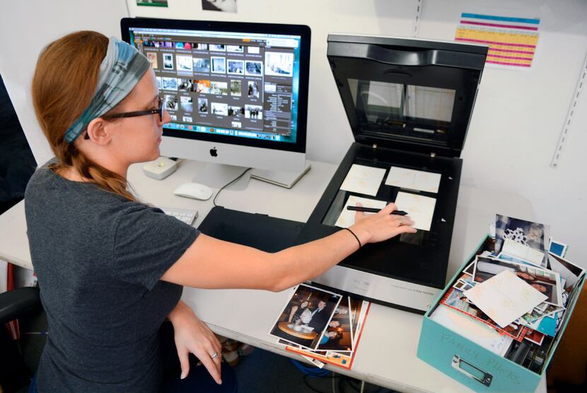 Imagining specialist Erin McClintic works in the lab at Phototronics in Winnetka, Ill.,...