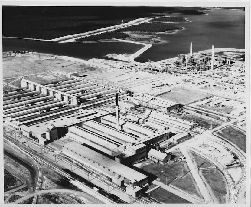 DMN file photo of the Alcoa Rockdale aluminum plant from November 1952