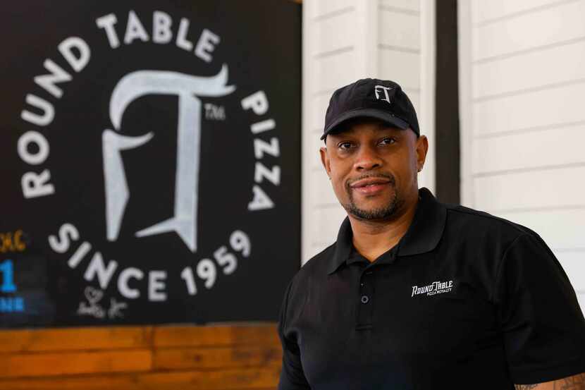 Anthony McDowell, a former NFL player who manages Round Table Pizza at SMU, is the subject...