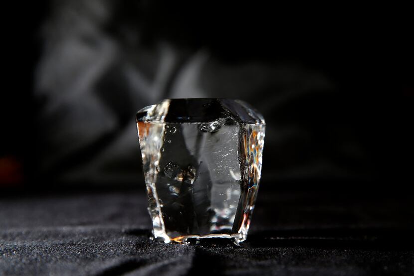 Hirano's finished ice diamond  (Jae S. Lee/The Dallas Morning News)