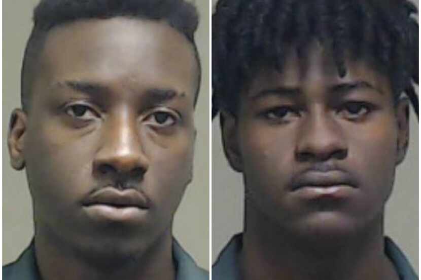 Christian Hill (left) and Kemond Smith are charged with murder in the death of Marquel Ellis...