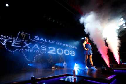 Sally Sparkles, Miss Gay Texas America 2008, performed a cheerleader routine to kick off the...
