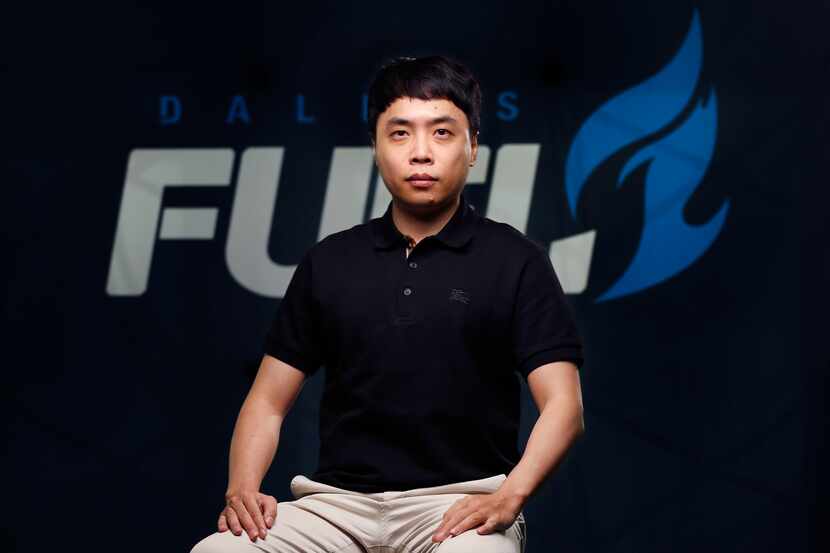 Dallas Fuel head coach Yun “RUSH” Hee-Won poses for a photo at Envy Gaming headquarters in...
