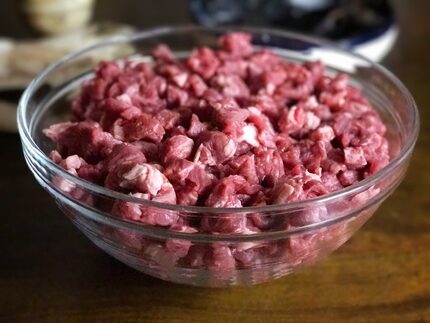 Diced chuck for Texas chili