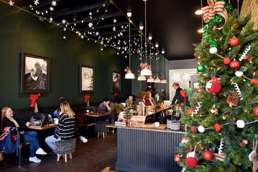 Are you in the Christmas spirit? Deck the Hall Street coffee shop is here for this.