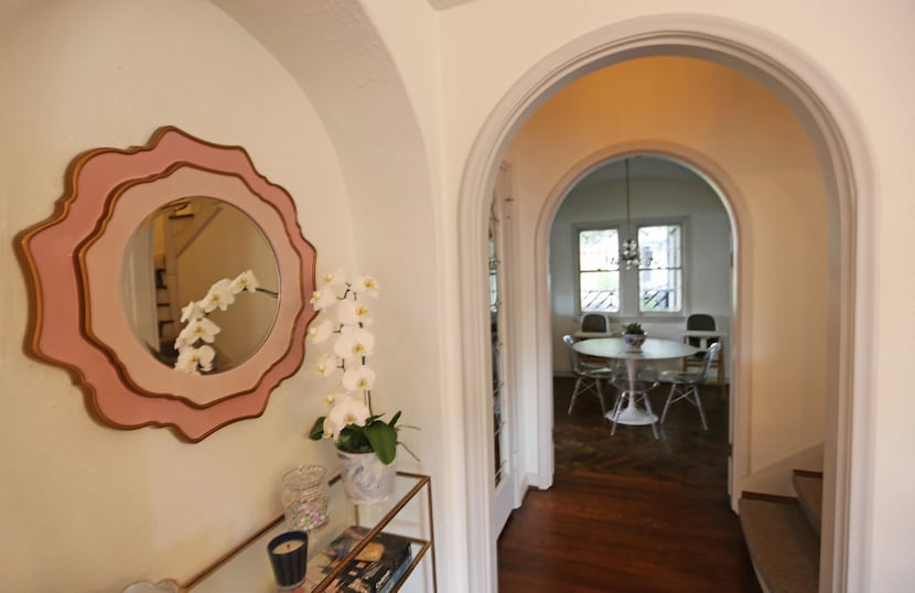 Archways fill the home at  6935 Lakeshore in Dallas.