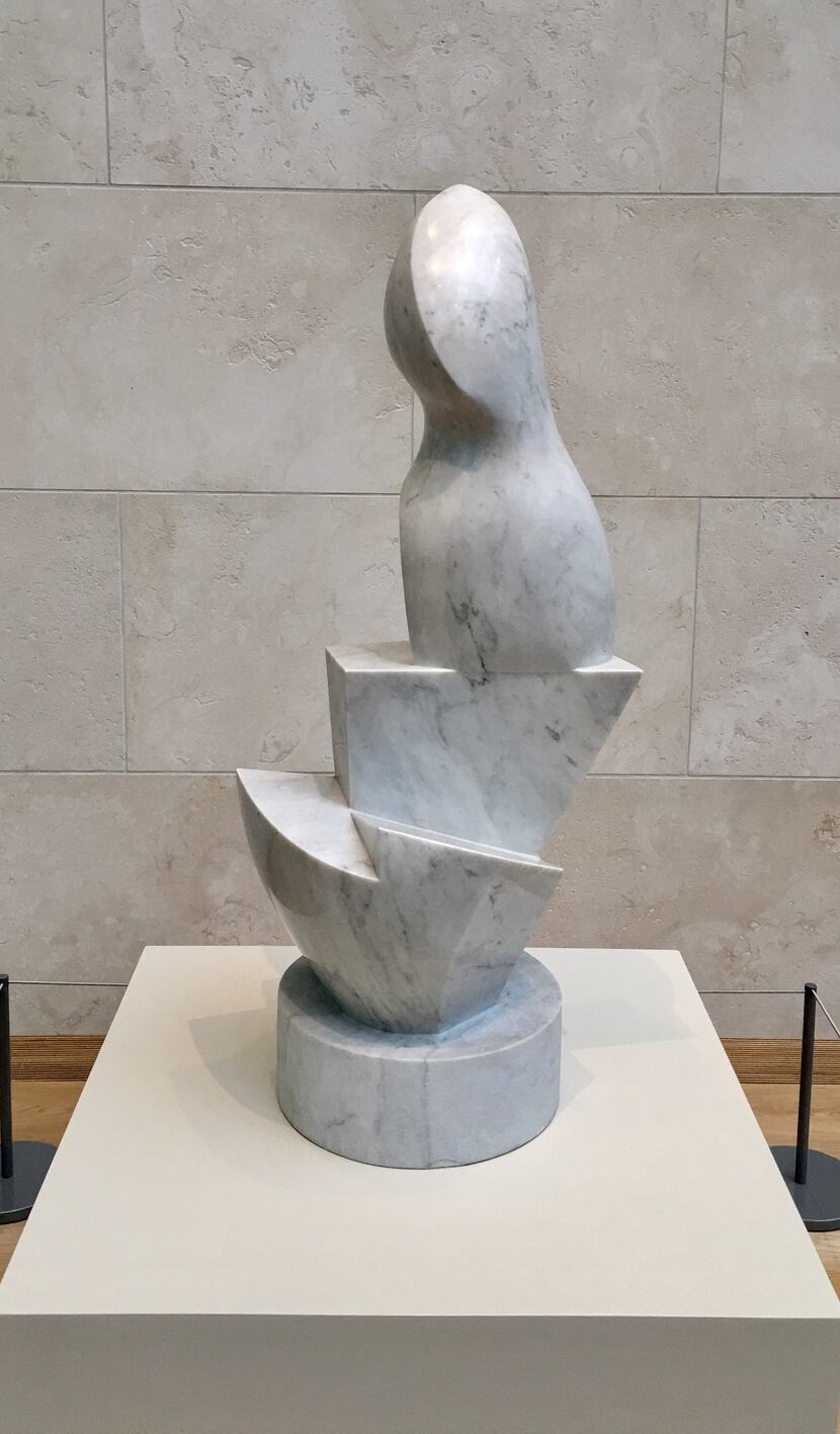 Horizon Watcher, a 1964 marble piece by Jean (Hans) Arp, was borrowed from the Fondazione...