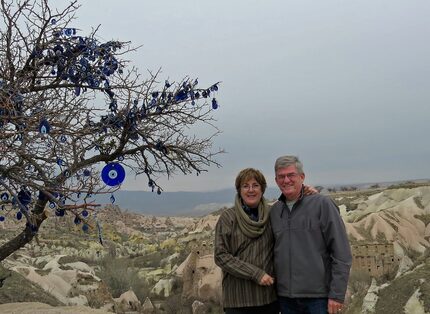 Darla and Gary Bostick of Denton at Cappadocia region in Turkey, earlier this year.