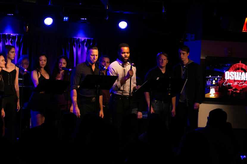 Joey Calveri, De'lon Grant and company perform in a concert in New York on Monday, Aug. 19,...