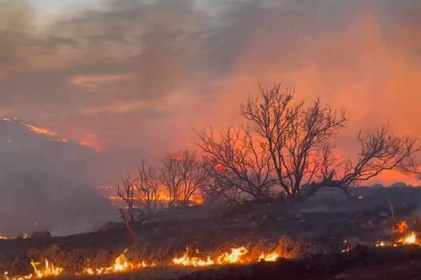 Emergency crews have battled multiple wildfires in the Texas Panhandle for the past several...