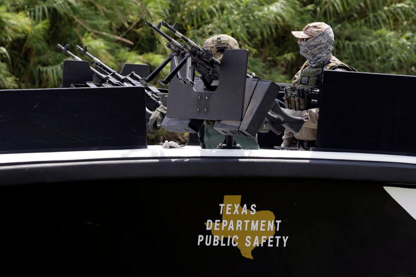Texas Department of Safety troopers patrol the Rio Grande. The DPS has asked for an...