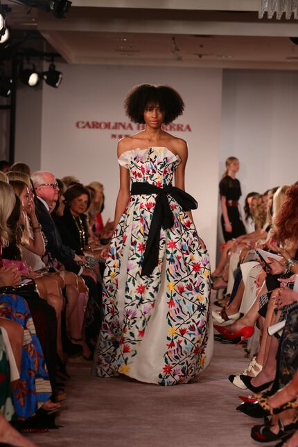 Carolina Herrera's designs were featured at the Neiman Marcus and Crystal Charity Ball...