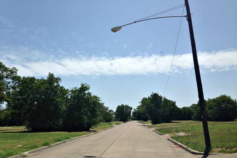 Jeffries Street in South Dallas. Nice streets. Because there's no reason to drive on them.