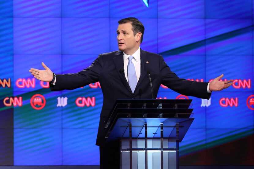 Republican presidential candidate Ted Cruz participated in the 12th Republican presidential...