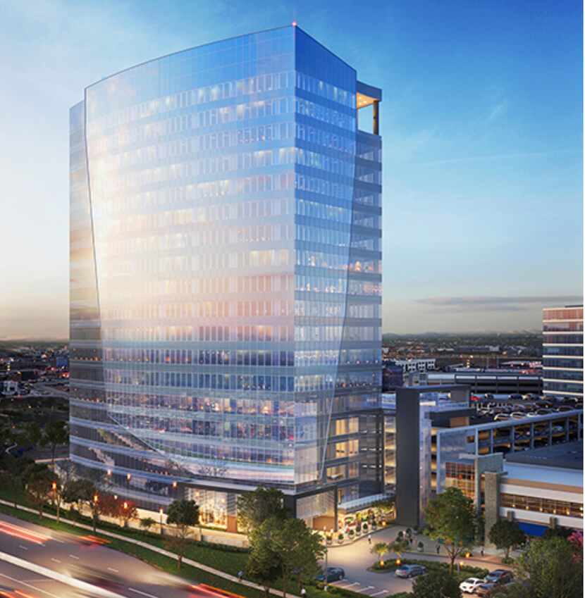 The 18-story Granite Park Six would be the tallest office tower yet in Granite Properties'...