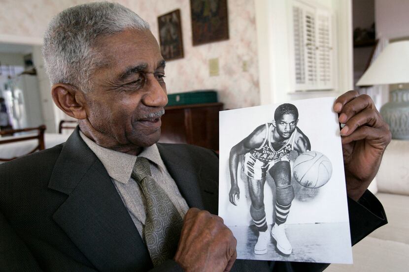 FILE - In this Feb. 14, 2008, file photo, former Harlem Globetrotters great Marques Haynes...
