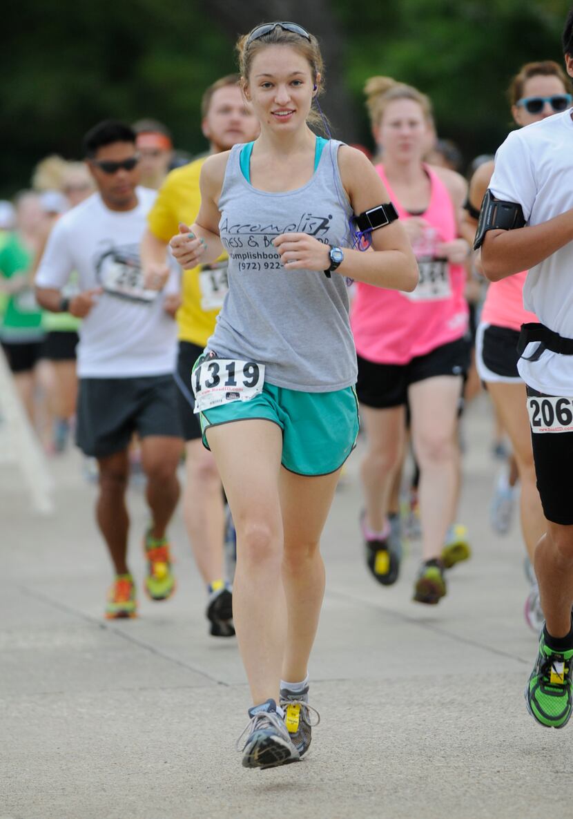 Rita Metzinger begins the Hottest Half at Norbuck Park on Sunday, August 12, 2012    