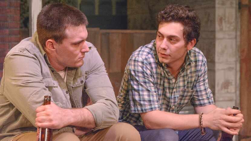 Eddie (played by Chris Rothbauer, left) and Rudy (played by Jacob Oderberg) are brothers in...