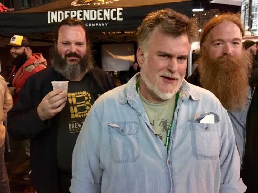 Bill Brink (center) has attended Great American Beer Festival 16 times.