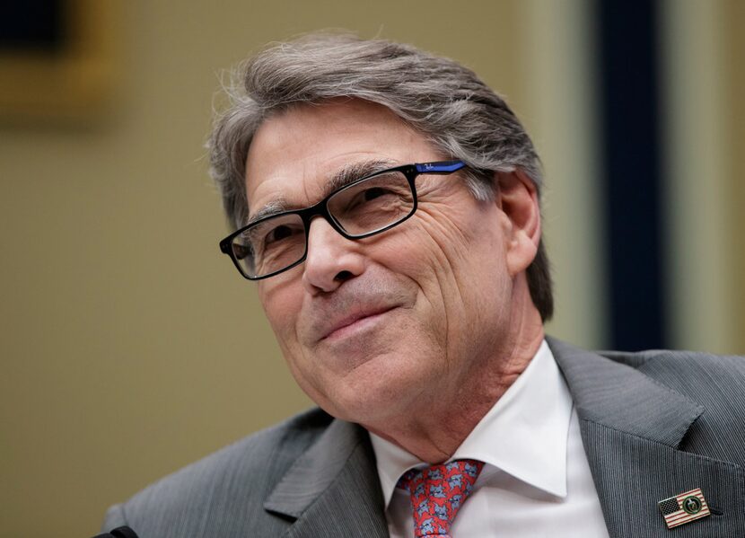 Energy Secretary Rick Perry listens to a statement by Energy and Commerce Committee Chairman...