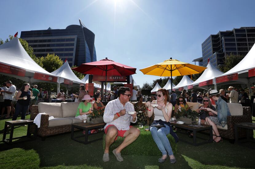 Especially when the weather is nice, Klyde Warren Park is a great spot for a food festival.