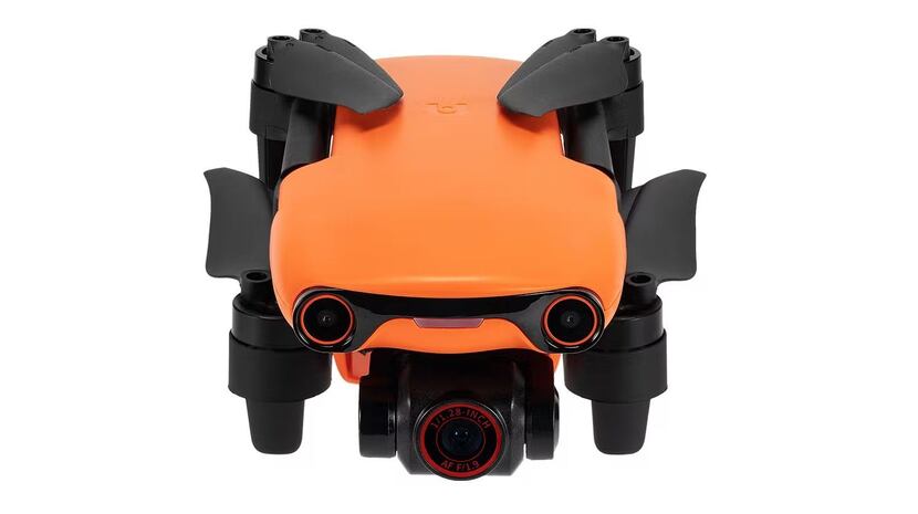 The Autel EVO Nano+ drone folds down for easy carrying.