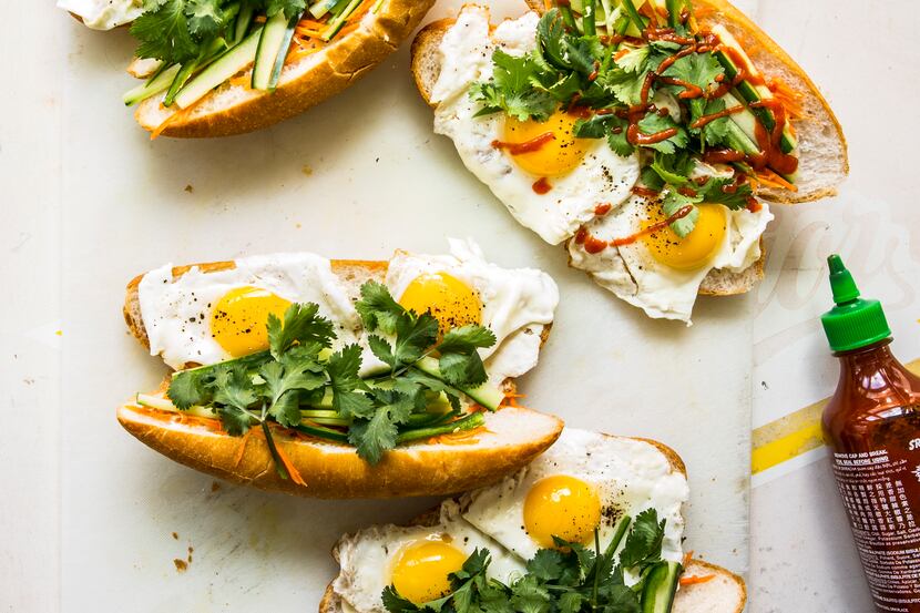Fried Egg Banh Mi from Houston chef Chris Shepherd's new cookbook, 'Cook Like a Local:...