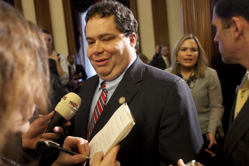 Rep. Blake Farenthold, R-Corpus Christi, told MSNBC that he would "consider" continuing to...