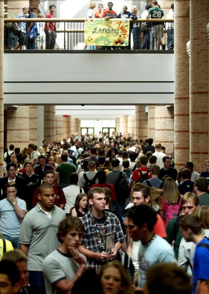 Passing period in at Allen High School can be a challenge with over 2500 students in the...