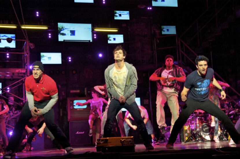 __ Caption: Scott J. Campbell (from left), Van Hughes and Jake Epstein in the touring...