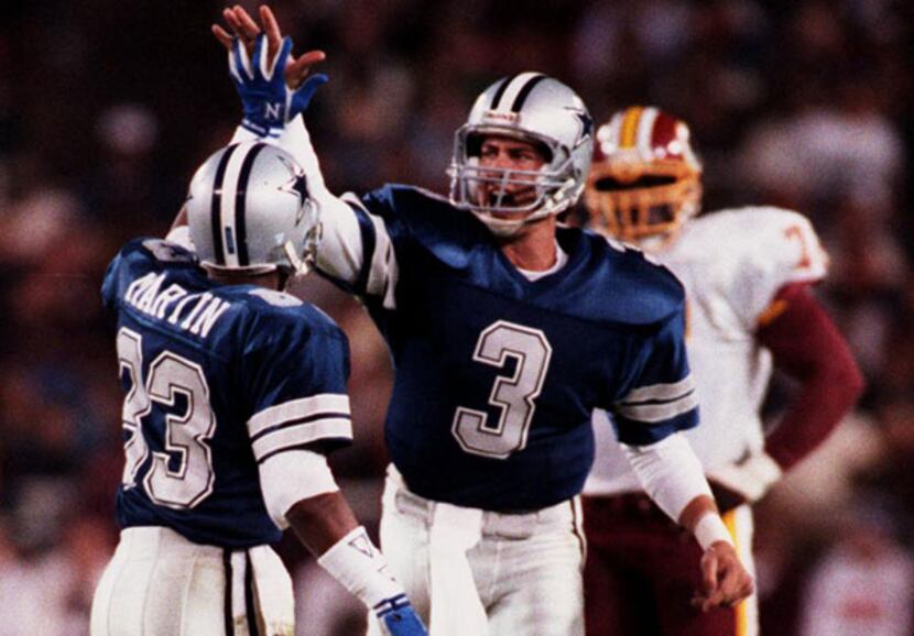 Cowboys quarterback  Steve Walsh (3) in 1989. File photo