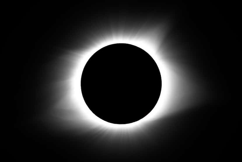 The moon covered the sun during a total solar eclipse on Aug. 21, 2017, in Cerulean, Ky. On...
