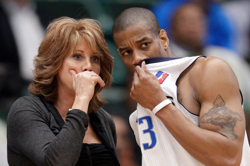 Nancy Lieberman (left), pictured in a file photo with Antonio Daniels of the Texas Legends,...