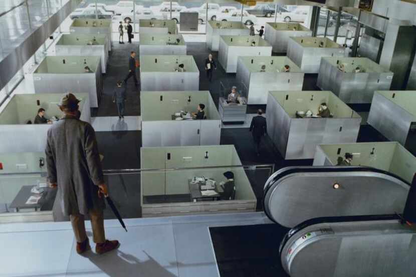 
A scene from Jacques Tati's Playtime 
