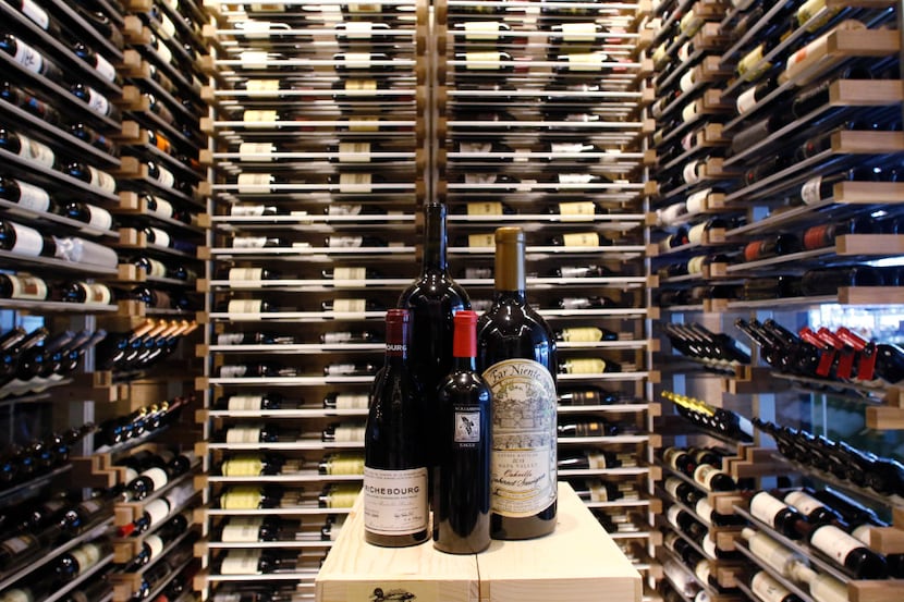 The wine room located in the new Del Frisco's Double Eagle Steak House in Plano on Friday,...