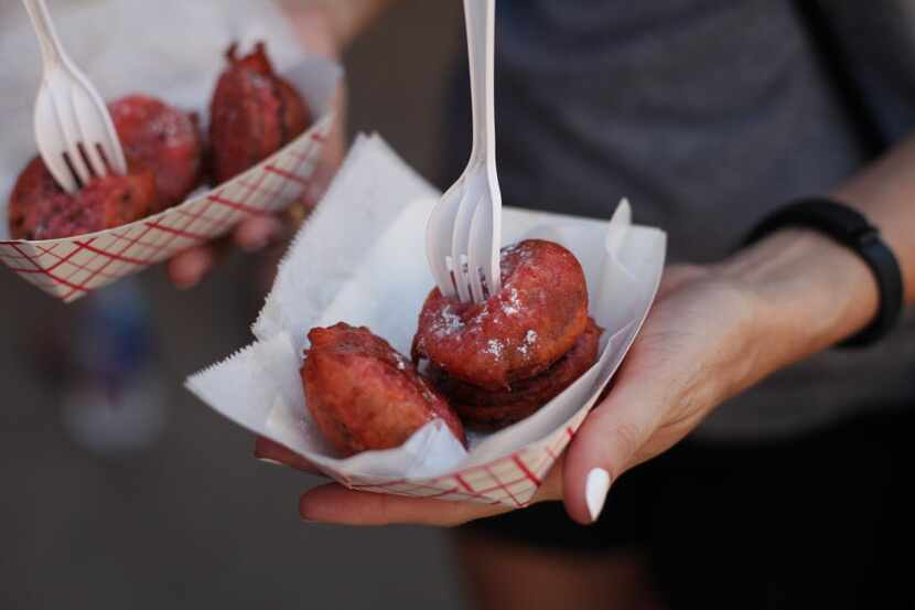Deep-fried red velvet Oreos at the State Fair of Texas in 2015