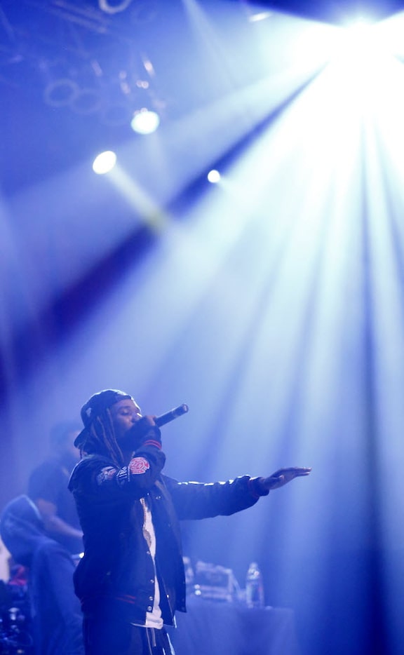 Fetty Wap performs onstage at House of Blues in Dallas, Tuesday, March 8, 2016. (Jae S....