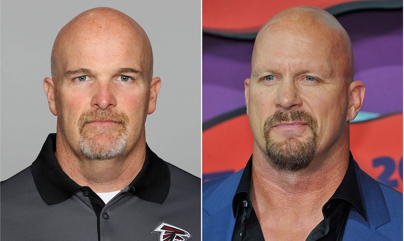 Left: Dan Quinn; Right: "Stone Cold" Steve Austin