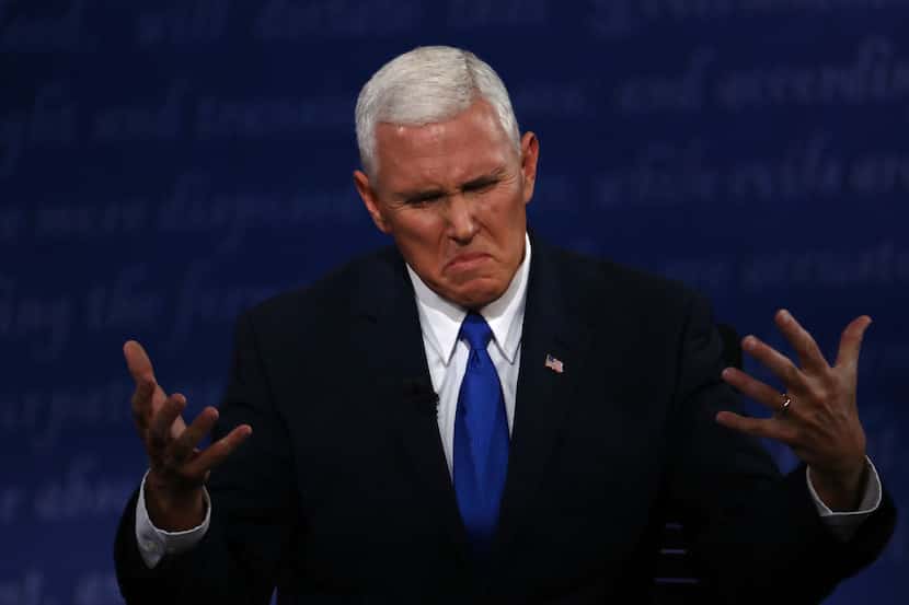 Mike Pence defended his running mate in Tuesday's debate but also showed how he could...