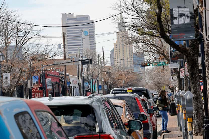 Parking spaces fill up at certain times of the day in neighborhoods like Deep Ellum but go...