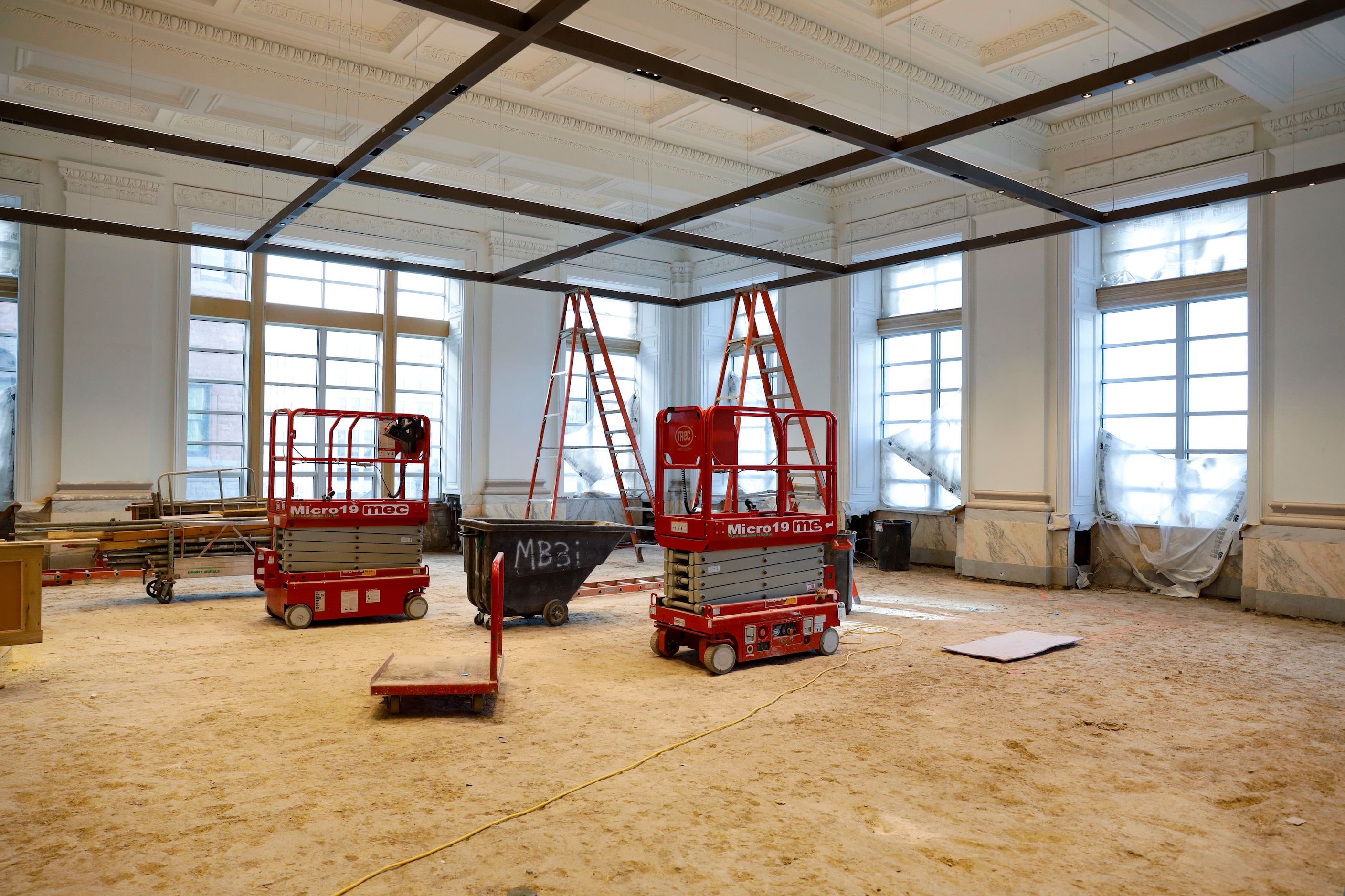 Renovation in the original 1915 portion of the Dallas County Records Building in Dallas,...