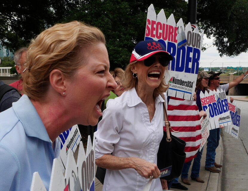  This image taken with my GX7 of an anti-immigration protest on July 18, 2014, received the...