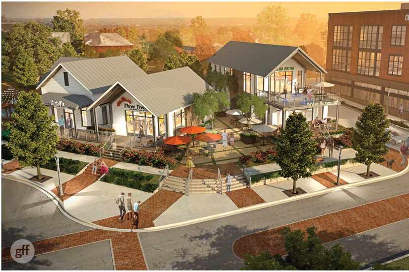 Open Realty Advisors plans a series of small retail and office buildings plus two parks and...