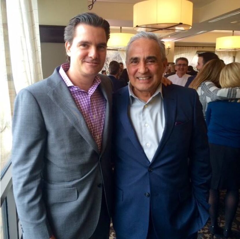 
Dirk Burghartz (left) the new general manager of the Four Seasons in Irving, with the...