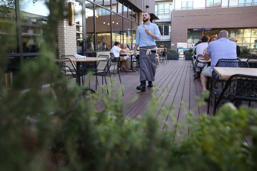 Patio area at Piattello Italian Kitchen in Fort Worth, Texas on Wednesday, May 17, 2017....