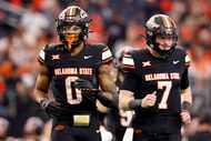 Euless Trinity High School standout and Oklahoma State Cowboys running back Ollie Gordon II...