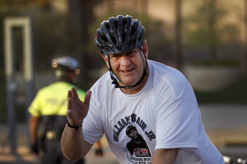 Mayor Mike Rawlings was among the city officials who received a police escort on their...