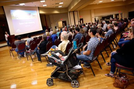  About 150 people turned out for the first of two city meetings. (Tom Fox/The Dallas Morning...